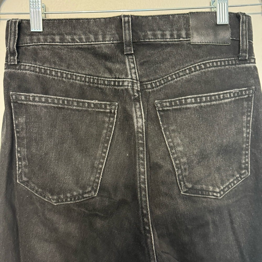 ANINE BING Sonya Straight Leg Jeans in Dark Charcoal sz26 - Picture 9 of 14